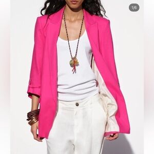 Zara Hot Pink Blazer